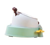 EXAOMBLE Distributeur Automatique Double pour Chats Nourrisseur Anti-basculement Et Économique Énergie Conçu pour Chats Chiens Et Petits Animaux avec Réservoir Pratique pour Remplissage