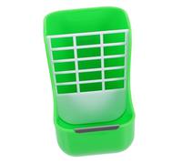 EXAOMBLE Distributeur de Foin Lapin Fixe avec Support Herbe pour Cage Mangeoire pour Cochons et Design Creux pour Alimentation Facile et Propre Accessoire Vert pour Petits Animaux
