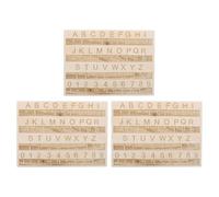 EXAOMBLE Ensemble 3 Planches Braille Tactile en Bois Lisse Tableau Alphabet et Chiffres en Braille Outil Éducatif Portatif pour Apprentissage des Aveugles Matériel Pédagogique pour Garçon