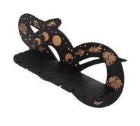 EXAOMBLE Étagère Murale Forme De Serpent Lunaire pour Cristaux Décoratifs Support Rustique pour Huiles Essentielles Et Objets Spirituels Décoration Murale Bohémienne pour Chambre Et