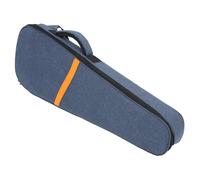 EXAOMBLE Étui de Rangement pour Ukulélé en Tissu Oxford Bleu Mousse, Construction Robuste et Légère, Multiples Poches pour Accessoires, pour Répétitions et Concerts