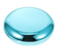 EXAOMBLE Étui pour Prothèse Dentaire Bleu Léger en Abs PC Miroir, Boîte de Contention Polyvalente pour Appareil Orthodontique et Dentier