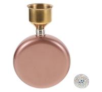 EXAOMBLE Flasque de Poche Acier Inoxydable Petit Flacon Portable pour Vin Léger et Compact avec Surface Polie Lisse pour Camping et Activités Plein Air