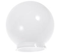 EXAOMBLE Globe Abat-Jour Rond en Acrylique Blanc 150 MM pour Lampadaire Extérieur, Couvercle de Lampe Encliquetage 95 MM, Adapté pour Éclairage de Rue et Jardin