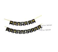 EXAOMBLE Guirlande De Fanions Pour Remise De Diplôme Décoration De Bannière Papier à Suspendre Pour Fête Intérieur Ou Extérieur