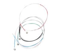 EXAOMBLE Jeu de 4 Cordes pour Violon 1/2 en Fil D'acier, Installation Facile, Son Pur, pour Débutants et Performances Musicales