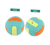EXAOMBLE Jouet à Mâcher pour Chien Ballon Éducatif Forme De Volleyball Accessoire De Jeu pour Animaux Domestiques Réduit Ennui Et Préserve Les Meubles Bleu
