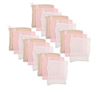 EXAOMBLE Lingettes en Coton Pur à Six Couches pour -nés, 18 Pièces, Absorption Renforcée, Taille 25x25cm, pour Voyages et Sorties