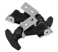 EXAOMBLE Loquet Poignée en T, 2 Pièces en Acier Inoxydable, Support Flexible en Caoutchouc pour Capot Moteur et Système de Verrouillage Boîte à Outils