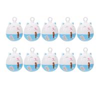 EXAOMBLE Lot de 10 Cloches pour Chat en Métal Bleu Léger Soi-même, Décoration Suspendue pour Fêtes, Design Solide Ne Décolore Pas Facilement