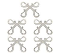 EXAOMBLE Lot de 10 Crochets Double Extrémité en Alliage de Zinc pour Collier de Chien Promenade en Plein Air