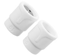 EXAOMBLE Lot de 2 Coupelles Céramique Tig Blanches pour Torche Tig Accessoire de Soudage de Précision Lentille à Gaz pour Aviation