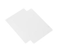 EXAOMBLE Lot de 2 Panneaux D'affichage Vierges en Aluminium Argenté 355x255 Mm, Résistants aux Intempéries, Supports Photo Sublimés pour Signalétique Extérieure et Jardin, Panneaux Muraux