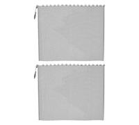 EXAOMBLE Lot de 2 Rideaux Pare-Feu en Maille Métallique, Écrans de Cheminée 61X53 CM, Pare- Résistants Chaleur, Barrière de Sécurité pour Foyer, Protection Garçon et Filles et Animaux pour