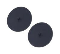 EXAOMBLE Lot de 2 Tapis de Nettoyage en Caoutchouc Noir pour Machine à Café, Disque Backflush Précis pour Nettoyage du Groupe Café et Entretien Machine