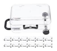 EXAOMBLE Lot de 24 Mini Valises en Plastique Transparentes de Valise pour Bonbons, Taille Mini, pour Fêtes, Enterrements de Vie de Jeune Fille et Voyages
