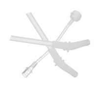 EXAOMBLE Lot de 3 Set de Set de Pailles en Silicone Réutilisables avec Embouts et Anneau D'étanchéité, Design Droit, pour Activités en Plein Air et Gobelets pour Garçon et Filles