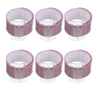 EXAOMBLE Lot de 6 Bracelets Ajustables pour Mariage Design Floral Slaplet en Pu Plastique, Accessoires Élégants pour Soirée Nuptiale et Enterrement de Vie de Jeune Fille