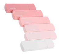 EXAOMBLE Lot de 6 Rubans Correcteurs Rectangulaires pour Étudiants, Ruban Adhésif de Bureau en Pet Prise en Main Ergonomique, pour L'école Bureau