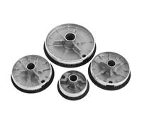 EXAOMBLE Lot de Chapeaux de Brûleur Gaz Concaves pour Cuisinière à Gaz Distribution Précise Flamme Accessoires pour Ensemble Noir Compatible Brûleurs Standards