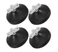 EXAOMBLE Lot de Quatre Pieds de Nivellement Réglables en Acier et Caoutchouc pour Table de Football, Protection Antidérapante, Installation Facile sur Sols Carrelés et Moquettes