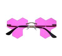 EXAOMBLE Lunettes de Soleil sans Monture PC Créatives, Style Mode Unisexe | Lunettes de Fête, Accessoires Photo Amusants pour Cosplay et Fête, Halloween