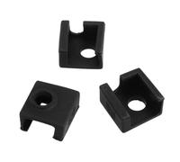 EXAOMBLE Manchon en Silicone Noir Thermique et Stabilité de Température, Lot de 3 Pièces pour Bloc D'aluminium Chauffant Mk7/8/9 pour Buse D'imprimante 3d