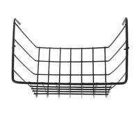 EXAOMBLE Mangeoire Foin Suspendue Métal pour Lapins et Cochons Panier Ouvert Noir Accessoire Cage Petit Animal Support Stable et Pratique