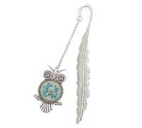 EXAOMBLE Marque Page Vintage Lumineux Créatif avec Plumes et Hibou Accessoire Scolaire pour Étudiants Original pour Lecture et