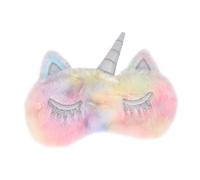 EXAOMBLE Masque de Sommeil Occultant Design Licorne Confortable et Doux et Filles Coloré pour Sommeil Paisible Même Lumière