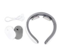 EXAOMBLE Masseur Cervical Électrique sans Fil Appareil de U Shape pour Soulagement des Douleurs Au Cou et Au Cou et Portable Blanc Sans Batterie