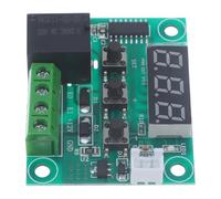 EXAOMBLE Module de Contrôle de Température Numérique 1209, Carte de Commande de Thermostat avec Capteur, Entrée DC 12V, Relais 10A 50 à 110 °C Écran 0,28 Pouces pour Équipements 12V