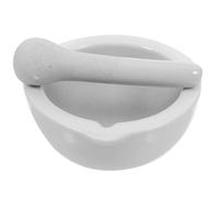 EXAOMBLE Mortier en Céramique Pilon, Mini Mortier et Pilon en Porcelaine, Résistant Haute Température, pour Laboratoire Cuisine, Broyeur D'épices Multifonction, Pot à Écraser Ail et