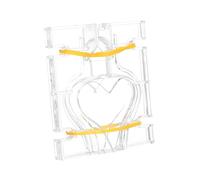 EXAOMBLE Moule à Bougie Plastique Forme de Cœur Set pour Décoration et Fabrication de Bougies DIY Réutilisable et Pratique pour Petits Projets Créatifs