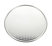 EXAOMBLE Moule à Pizza Perforé Rond Facile et Démoulage Rapide 12 Pouces en Alliage D'aluminium Facile et Démoulage Rapide, Accessoire pour Pizza Maison et Pâtisserie