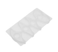 EXAOMBLE Moule en Silicone Blanc pour Marque-Page Cristal Soi-même, Design Trou pour Lecture Main, pour Amateurs de DIY Lecture