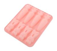 EXAOMBLE Moule en Silicone pour Chocolat de Pâques Forme Lapin Carotte, Résistant la Chaleur, Facile à Démouler, Lavable, pour Pâtisserie Créative