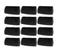 EXAOMBLE Mousse de Préfiltre en Coton Noir pour Aquarium 22mm, Protège Poissons et Crevettes, Adaptée aux Environnements Marins et d'eau Douce, Lot de 12 Pièces