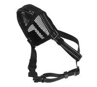 EXAOMBLE Muselière Maille Respirante pour Chien Masque Réglable Doux pour Animaux de Compagnie Morsures Facile à Utiliser et Confortable pour Chiens