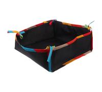 EXAOMBLE Organisateur de Poussette en Tissu Oxford Noir Structure Robuste et Stable, Panier de Rangement Multifonction pour Poussette et Sièges Auto, pour Voyage et Usage Extérieur