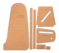 EXAOMBLE Outils de Conception pour Paquet Bandoulière et Paquet de Poitrine, Patrons en Papier Kraft 7 Pièces pour Création Artisanale et Gabarits Solide