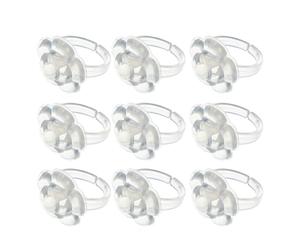 EXAOMBLE Palettes de peinture pour nail art 100pcs Bague de palettes pour nail art support pour pigments pour mélanger les pigments pour le nail art DIY