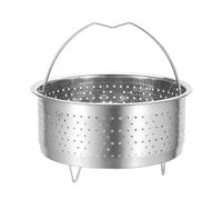 EXAOMBLE Panier Vapeur Rond en Acier Inoxydable 304 pour Légumes et Brioches, Chauffage Uniforme et Design Compact Adapté pour Cuisson la Vapeur