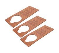 EXAOMBLE Panneaux de Porte pour Bébé Qui Dort en Polyuréthane Souple Marron, Lot de 3, Décoration Suspendue pour Chambre de -Né, Signalisation Sommeil et Confidentialité