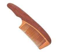 EXAOMBLE Peigne à Barbe Naturel Pour Hommes Peigne De Coiffage Multifonctionnel Pour Entretien Barbe Outil De Toilettage Portable Pour Voyages Pour Style Soigné Et Brillant