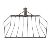 EXAOMBLE Pelle à Maïs Agricole en Fil D’acier, Tête Plate Polyvalente pour Ramassage et Séchage des Épis, Outil Robuste Compatible Plupart des Manches, pour Jardin et Ferme