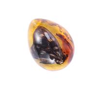 EXAOMBLE Pendentif en Résine Jaune Forme Goutte D'eau Pierre D'ambre et Cire D'abeille, Ornement Délicat et Décoration Élégante Style Unique