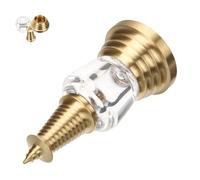 EXAOMBLE Pendentif Reliquaire Creux en Laiton 8 Cm Acrylique Blanc Bouddhisme Pendentif De Contemplation pour Création De Bijoux Et Décoration