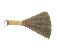 EXAOMBLE Petit Balai à Main en Paille de Maïs Tissé Main, Petite Taille Compacte pour Nettoyage Bureau et Maison, Brosse à Poussière Légère et Solide Adaptée Sols, Canapés et Meubles