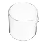 EXAOMBLE Pichet à Lait en Verre Transparent 60ml Facile à Nettoyer pour Café et Lait, pour Restaurants et Salons de Dessert